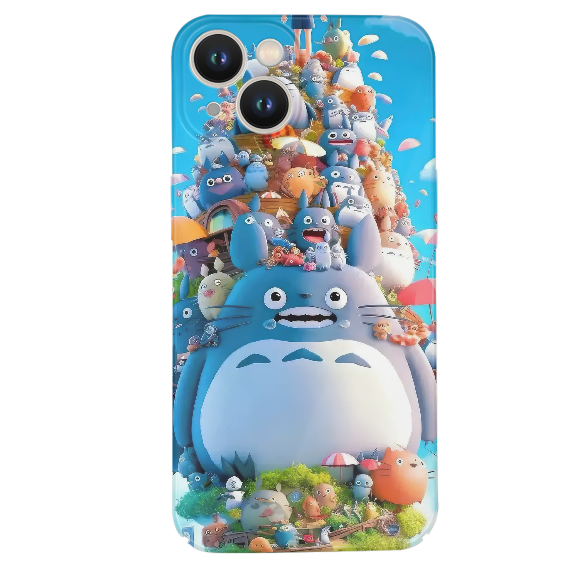 （画像用） となりのトトロ 草壁メイ 草壁サツキ My Neighbor Totoro Satsuki Kusakabe Mei Kusakabe 【iPhone 14シリーズ対応】ハードケース